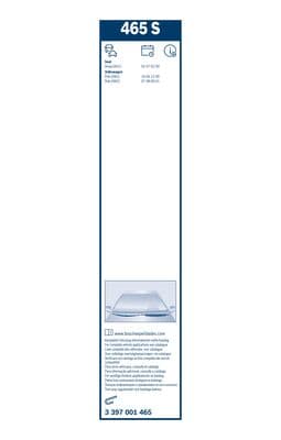 Bosch 465 S Spoiler silecek süpürgesi, Set küçük görsel 5