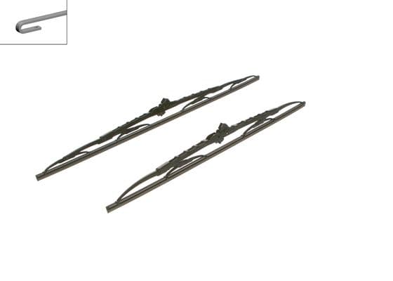 Bosch 543 Silecek lastiği, set 1