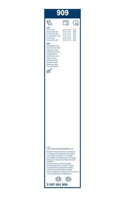 Bosch 909 Silecek lastiği, set küçük görsel 6