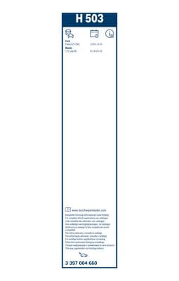 Bosch H 503 Cam silecek mesnedi, arka küçük görsel 2