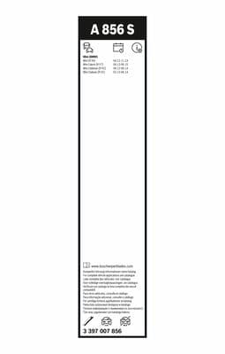 Bosch A 856 S Aerotwin silecek, Set küçük görsel 7
