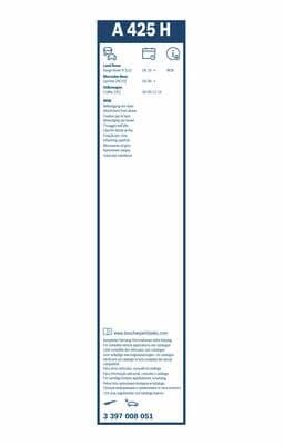 Bosch A 425 H Aerotwin silecek, Arka küçük görsel 3