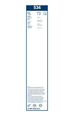 Bosch 534 Silecek lastiği, set küçük görsel 6