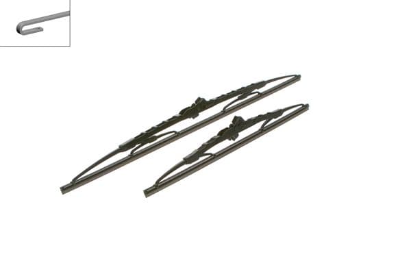Bosch 534 Silecek lastiği, set 1