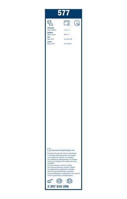 Bosch 577 Silecek lastiği, set küçük görsel 6