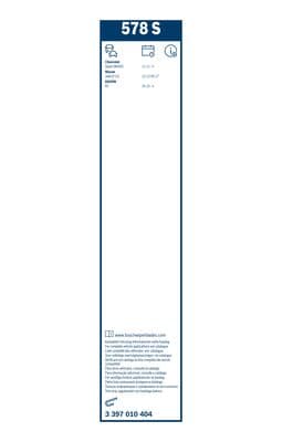 Bosch 578 S Spoiler silecek süpürgesi, Set küçük görsel 6
