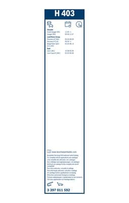 Bosch H 403 Cam silecek mesnedi, arka küçük görsel 6
