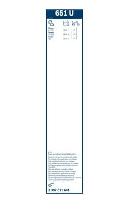 Bosch 651 U Cam silecek mesnedi küçük görsel 6