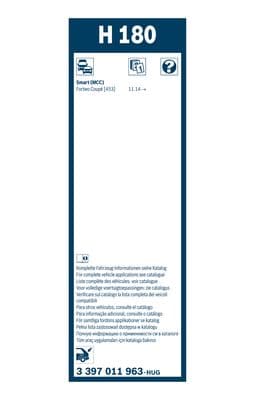 Bosch H 180 Cam silecek mesnedi, arka küçük görsel 6
