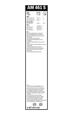 Bosch AM 461 S Silecek Aerotwin Multi-Clip, set küçük görsel 7