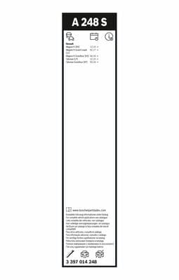 Bosch A 248 S Aerotwin silecek, Set küçük görsel 7