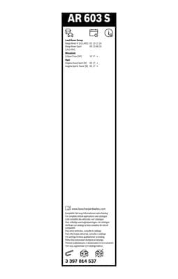 Bosch AR 603 S Silecek Aerotwin Retrofit, Set küçük görsel 7