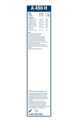 Bosch A 450 H Aerotwin silecek, Arka küçük görsel 3
