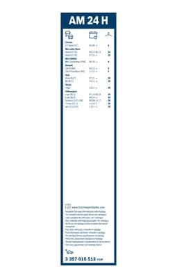 Bosch AM 24 H Aerotwin silecek, Arka küçük görsel 3