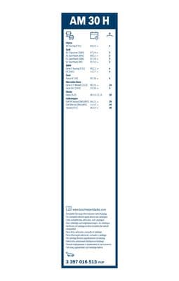 Bosch AM 30 H Aerotwin silecek, Arka küçük görsel 3