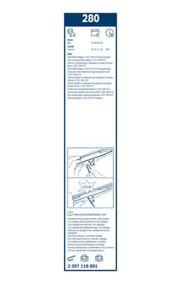 Bosch 280 Silecek Twin/Shuangyi, Set küçük görsel 6