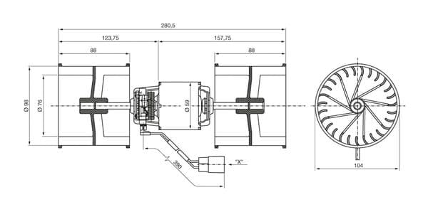 Bosch Termal Yönetim Motor, ısıtma vantilatörü küçük görsel 6