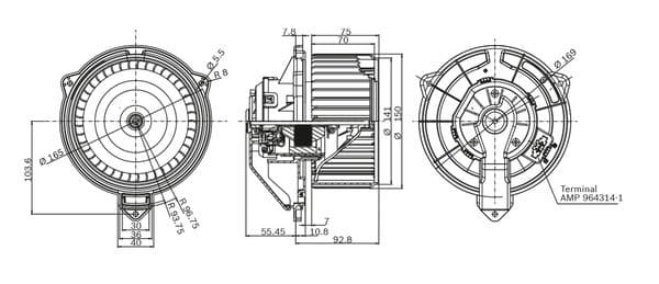 Bosch Termal Yönetim Motor, ısıtma vantilatörü küçük görsel 5