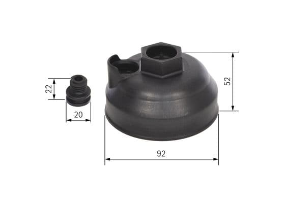Bosch D 0025 DNOX seti (kapak, su boşaltma hortumu) 1