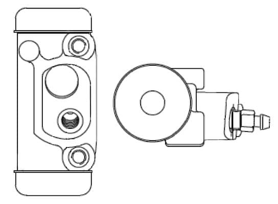 Bosch WC2350 Tekerlek fren silindiri; Arka küçük görsel 5