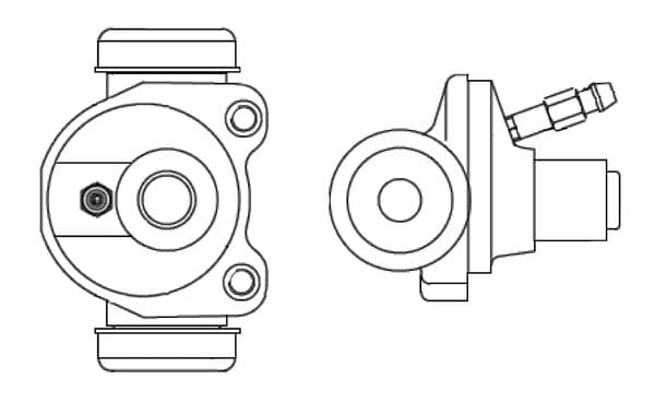 Bosch WC2365 Tekerlek fren silindiri; Arka küçük görsel 5