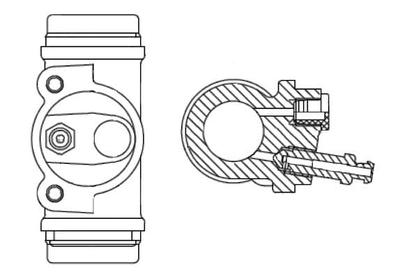 Bosch WC2367 Tekerlek fren silindiri; Arka küçük görsel 5