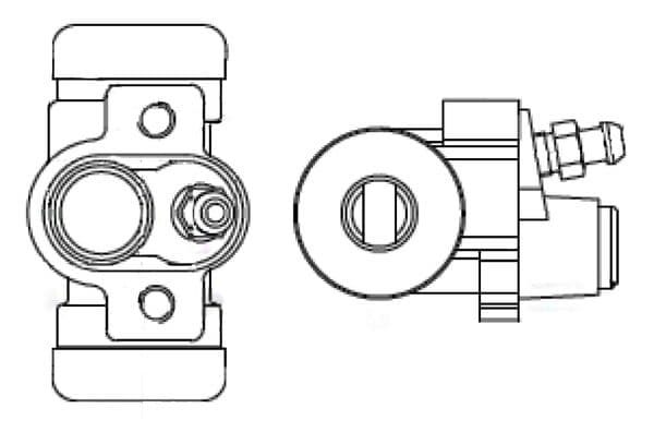 Bosch WC2384 Tekerlek fren silindiri; Arka küçük görsel 5