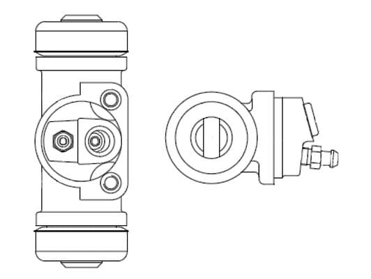 Bosch WC2392 Tekerlek fren silindiri; Arka küçük görsel 5