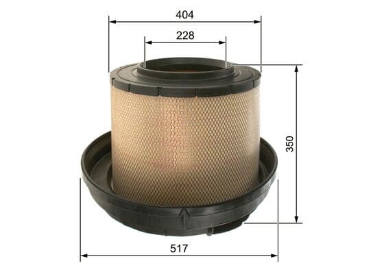 Bosch S 0088 Hava filtresi elemanı, Motor küçük görsel 5
