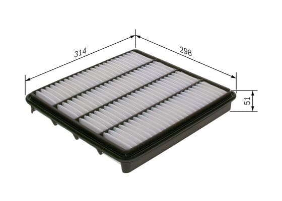 Bosch S 0226 Hava filtresi elemanı, Motor 1