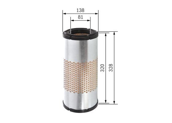 Bosch S 0317 Hava filtresi elemanı, Motor 1