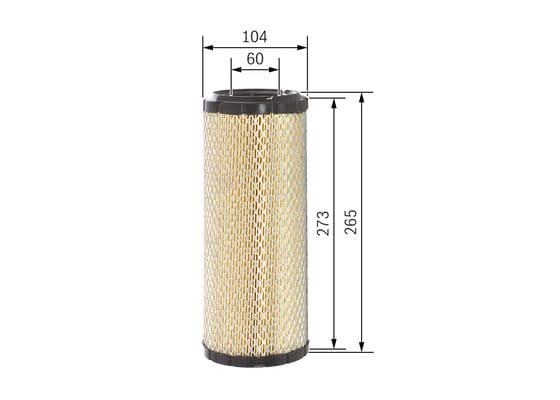 Bosch S 0319 Hava filtresi elemanı, Motor 1
