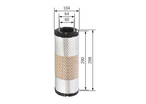 Bosch S 0320 Hava filtresi elemanı, Motor 1