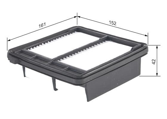 Bosch S 0363 Hava filtresi elemanı, Motor küçük görsel 2
