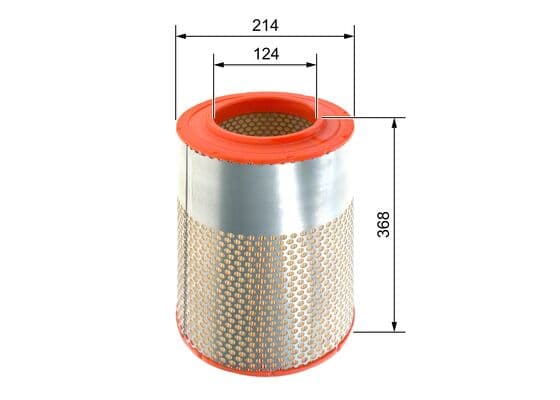 Bosch S 0591 Hava filtresi elemanı, Motor küçük görsel 5