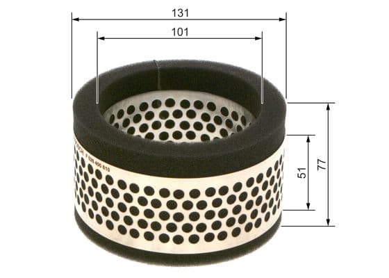 Bosch S 0610 Hava filtresi elemanı, Motor 1