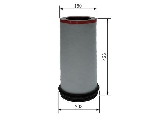Bosch S 0684 Hava filtresi elemanı, Motor küçük görsel 5