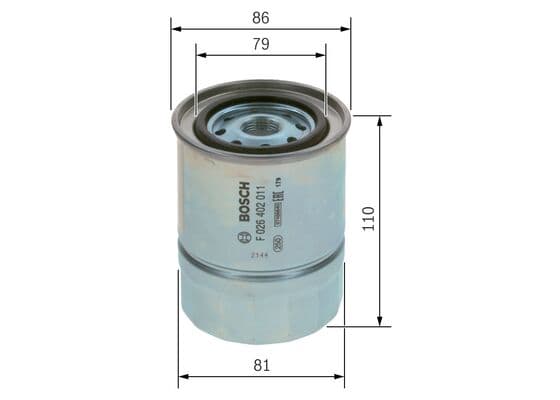 Bosch N 2011 Yakıt filtresi değiştirilebilir gövdesi küçük görsel 5