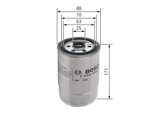 Bosch N 2013 Yakıt filtresi değiştirilebilir gövdesi 1