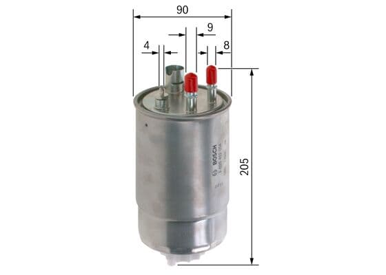 Bosch Filtre Sistemleri Akaryakıt besleme borusu süzgeci küçük görsel 5