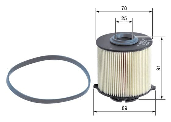 Bosch Filtre Sistemleri Yakıt filtresi elemanı küçük görsel 5