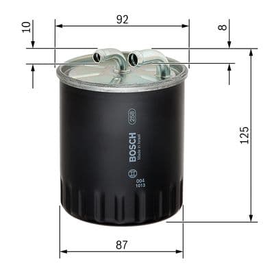 Bosch Filtre Sistemleri Akaryakıt besleme borusu süzgeci 1
