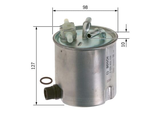 Bosch N 2108 Akaryakıt besleme borusu süzgeci küçük görsel 5
