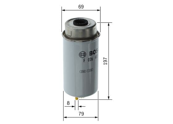 Bosch N 2122 Yakıt filtresi değiştirilebilir gövdesi küçük görsel 5