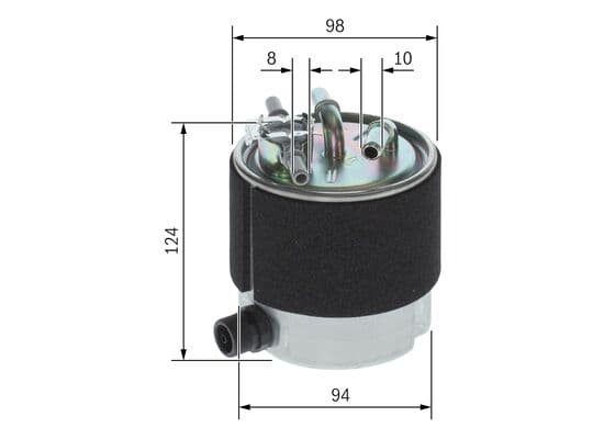Bosch N 2125 Akaryakıt besleme borusu süzgeci 1