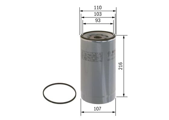 Bosch N 2143 Yakıt filtresi değiştirilebilir gövdesi küçük görsel 5
