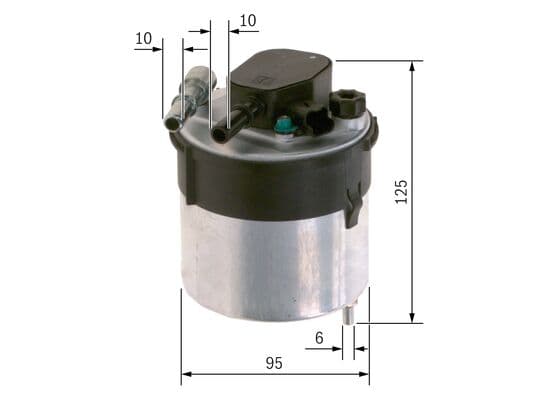 Bosch N 2204 Akaryakıt besleme borusu süzgeci küçük görsel 5