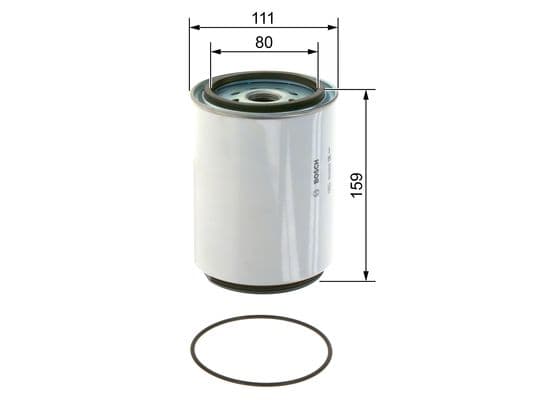 Bosch N 2238 Yakıt filtresi değiştirilebilir gövdesi, ön filtre 1