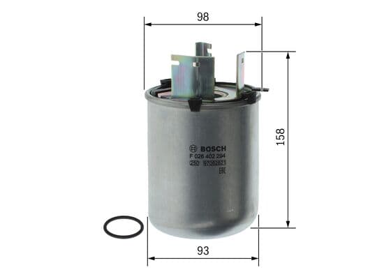 Bosch N 2294 Akaryakıt besleme borusu süzgeci küçük görsel 5