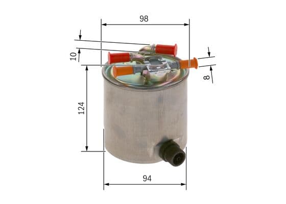 Bosch N 2742 Akaryakıt besleme borusu süzgeci küçük görsel 5